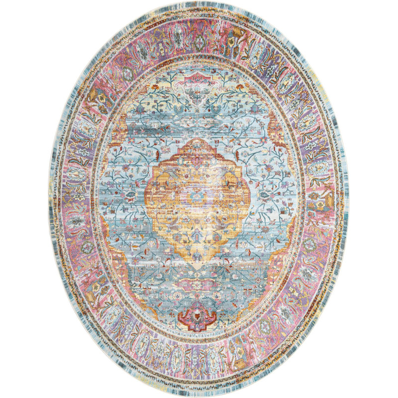 Oriental Indoor Rug, Oval 3'3" x 5'3"