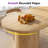 86.6'' Modern Oval Dining Table with Double Storage Shelves&Sliding Doors for 6-8 People,Natural Oak-970804265