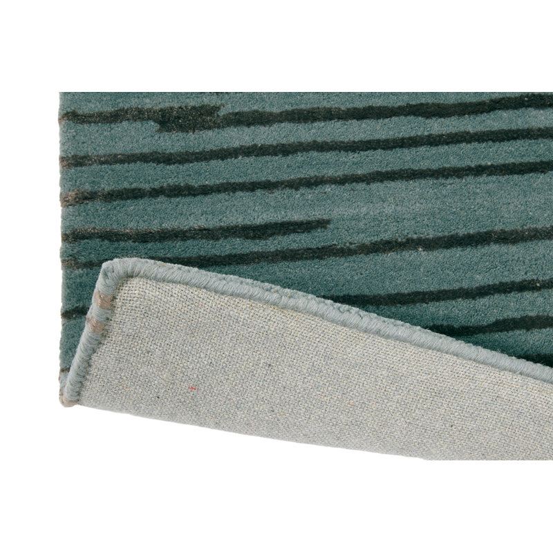 Abstract Area Rug in Charcoal, Rectangle 6'7" x 9'2"