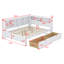Lit de jour avec tiroirs, tablette de rangement et ports de chargement USB-1210750511