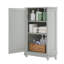 Armoire de salle de bain d'angle avec tablette réglable-491198628