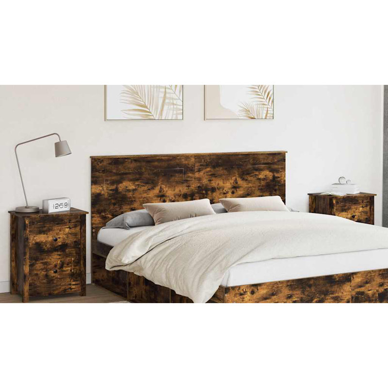 Headboard, King, Smoked Oak