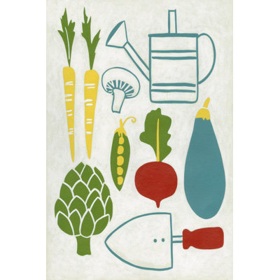 Sunday Garden - Wrapped Canvas Painting