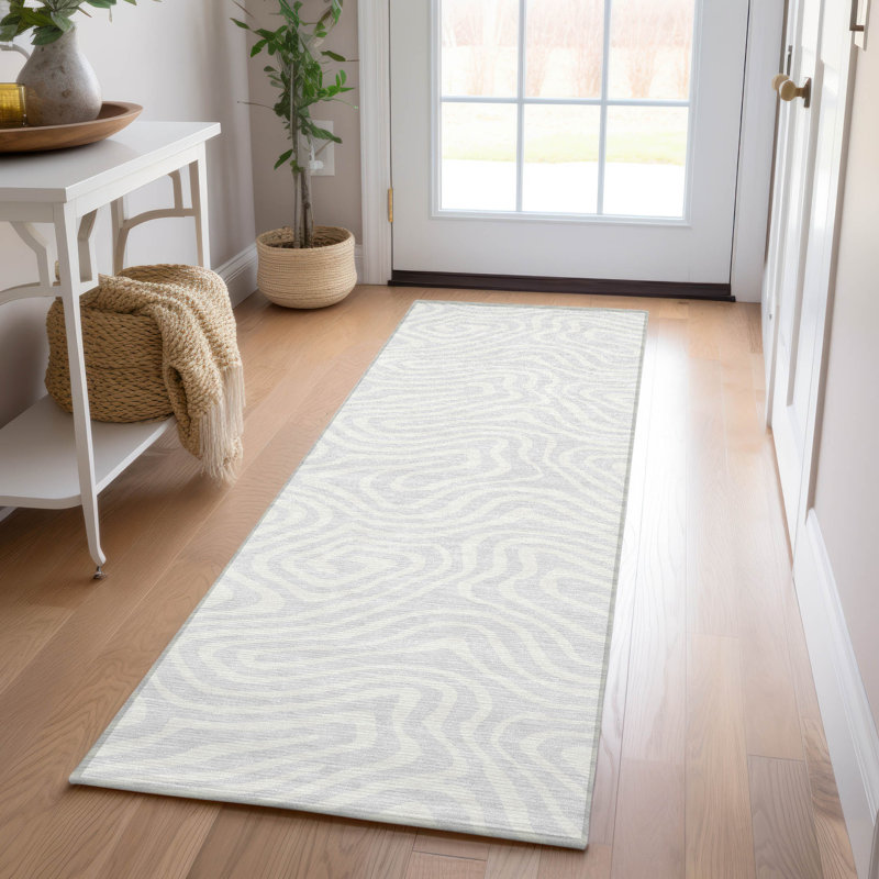  Machine Washable Indoor/Outdoor Chayden ACN1020 Gold Rug, Runner 2'3" x 7'6"