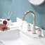 Widespread Bathroom Faucet with Drain Assembly-86862902