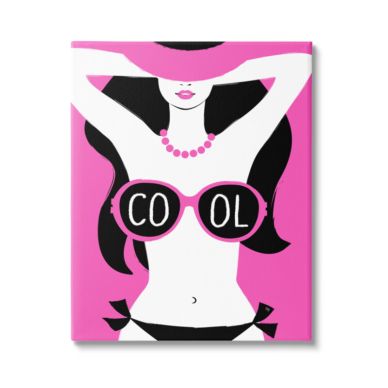 Cool, lunettes de soleil, expression de femme, H 20 po x l 16 po x P 1,5 po