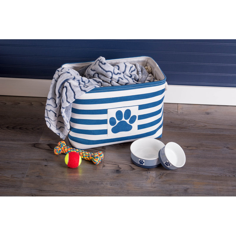Cube en tissu pet Cambridgeshire, Marine, H 15 po x l 12 po x P 17,5 po