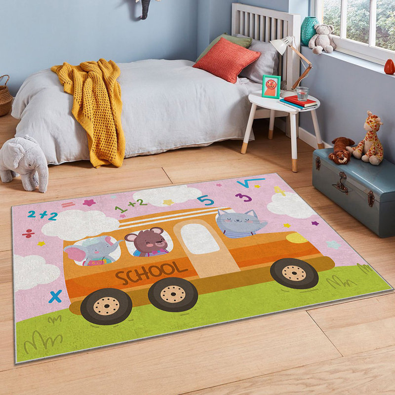 Tapis luxueux (4 pi x 6 pi), 100% polyester, 740 g / m² | Éponge stratifiée antidérapante pour le confort | Antibactérien, facile à nettoyer, lavable à la machine à 86 ° F | Parfait pour le salon et la chambre à coucher