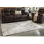 Tapis gris tissé à la main-586550609