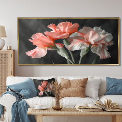 Rose, noir, jardin, glamour, iris - iris, art mural
