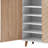 20 Pair Shoe Storage Cabinet With Open Shelves-58196433