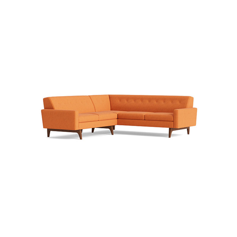 Tyler Sectional, Right Hand Facing, Performance Weave - Carrot