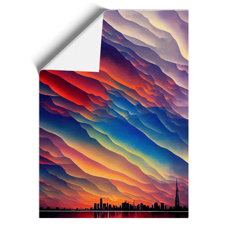 Sublime City Skyline - Wall Art, Paper, 59.4cm H x 42cm W, No Matte