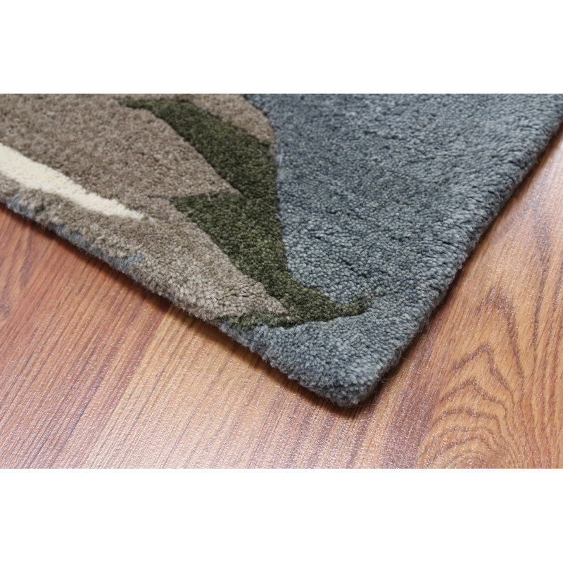 Cedartown Wool Floral Indoor Rug, Rectangle 5' x 8'