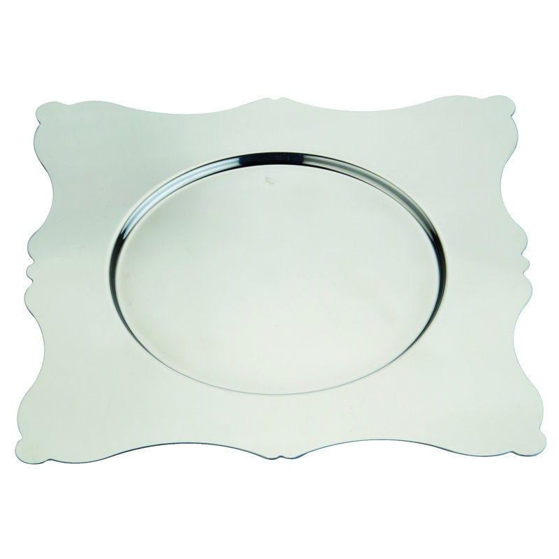 Dolce Vita 18/10 Stainless Steel Charger, Silver