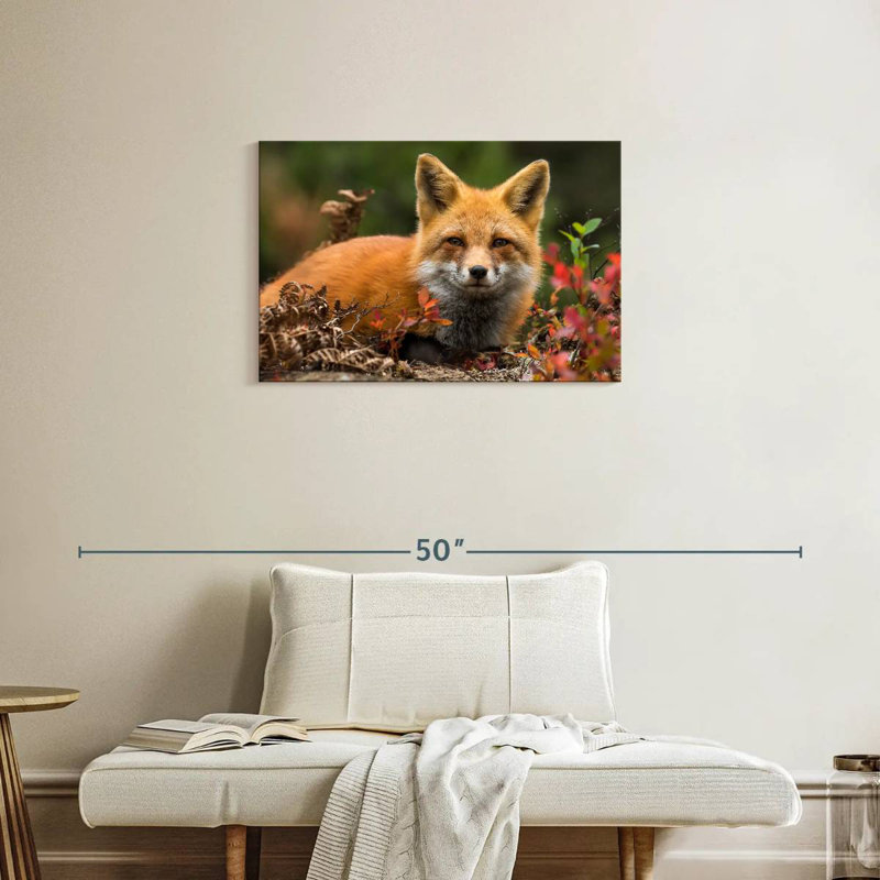 Happy Fox, 20" H x 30" W