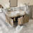 Akshata 36" Wall-Mounted Bathroom Vanity, Travertine-Pattern Sintered Stone Top, Soft-Close Doors & Drawer, Pre-Assembled, Light Wood/White Oak-2145271482