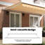 Ebern Designs Fabric Cover Retractable Patio Awning-103878062-103878077