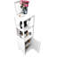 Armoire blanche pour augmenter le rangement dans la salle de bain et le salon
