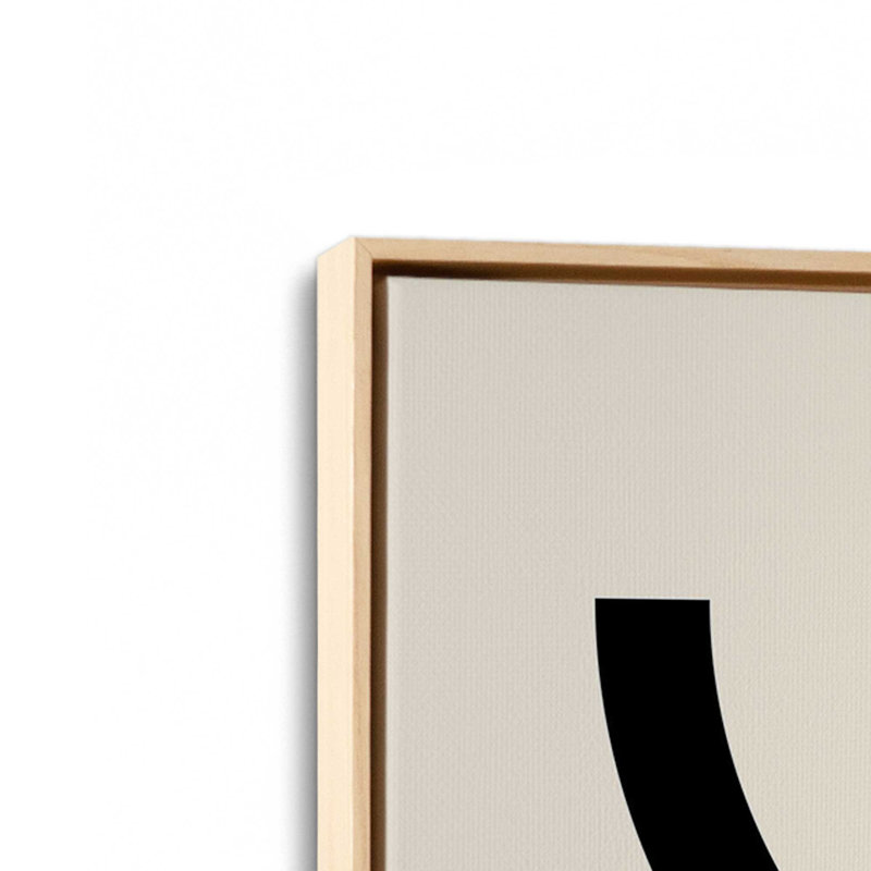 Impression sur toile Minimalist Bauhaus Chronicle, H 12,75 po x l 8,75 po, Érable américain