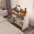 Home Office Desk With Wheels,Multipurpose Mobile Workstation,Rolling Computer Writing Desk With 4 Lockable Wheels And Storage(Rustic Brown)