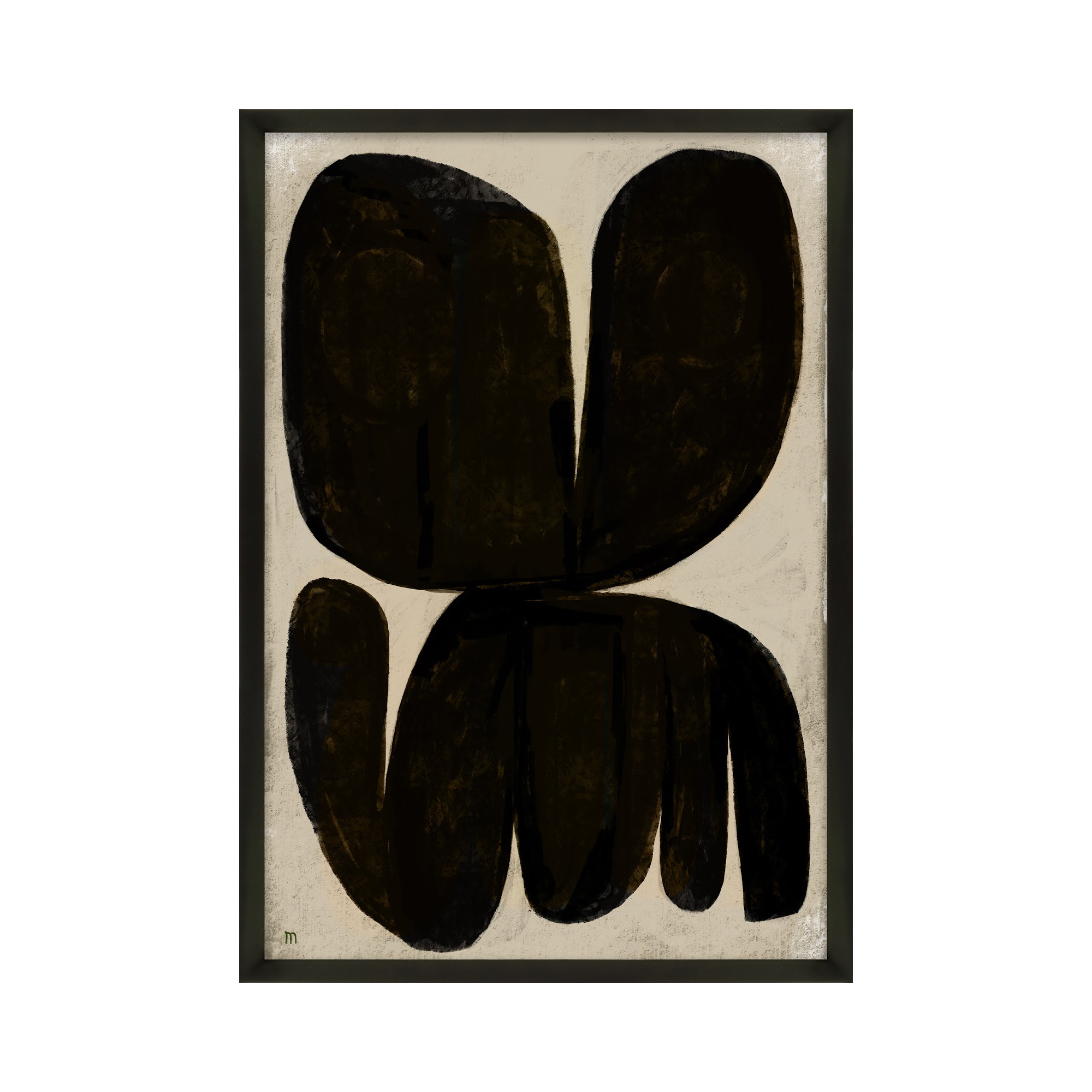 Moth by StudioM, Black, 38" H x 26.5" W x 1.25" D