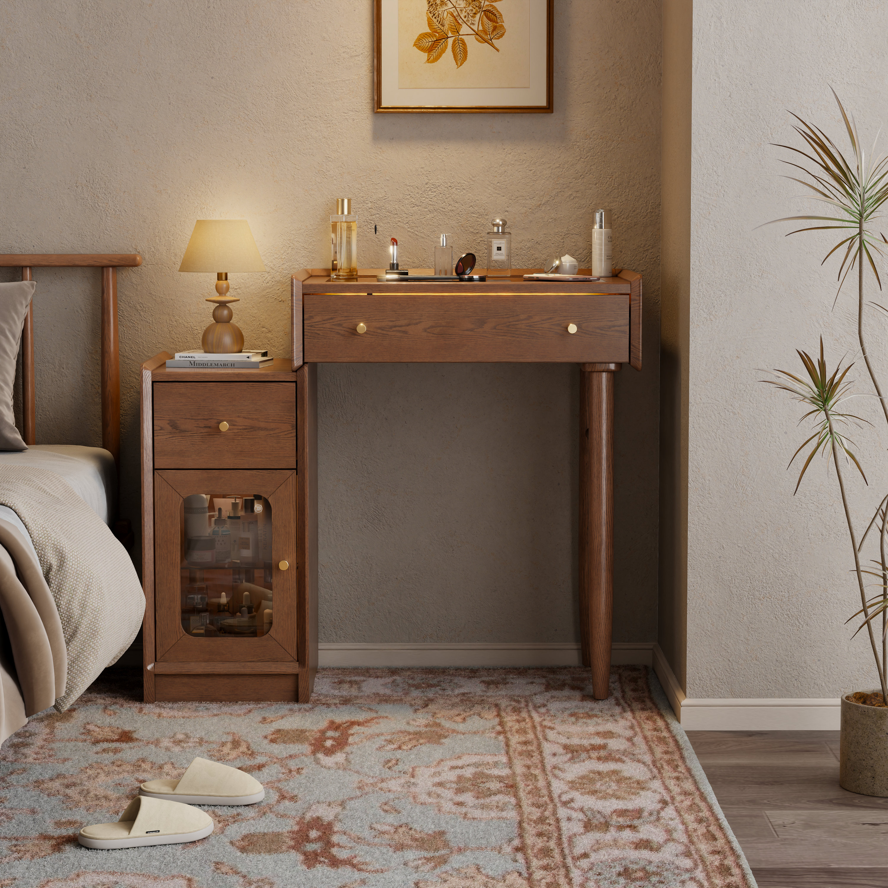 George Oliver Anita Yueji All-in-One Dressing Table | Wayfair