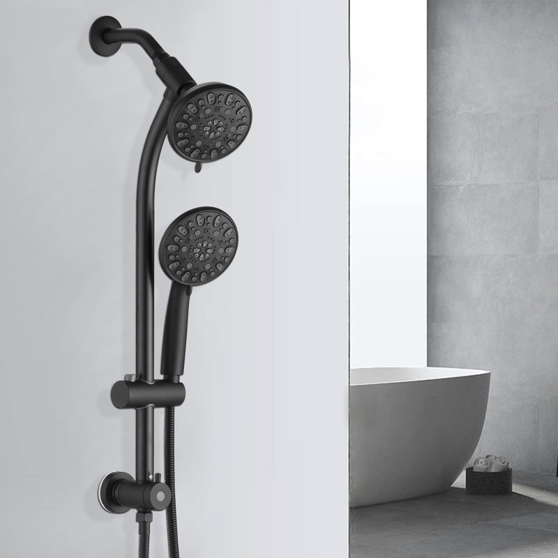 Dual Shower Head 1.8 GPM GPM, Matte Black