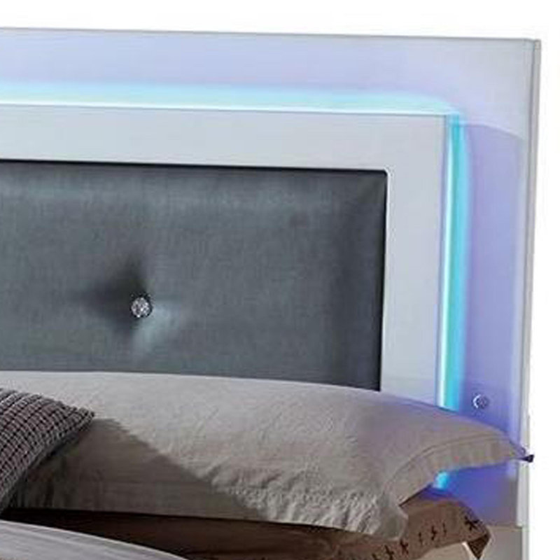 Lit plateforme capitonné Anam, Grand
