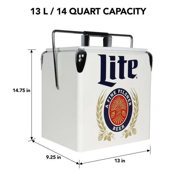 Koolatron Portable Yellow, Red, Silver 14-Quart Insulated Chest Cooler in  the Portable Coolers department at