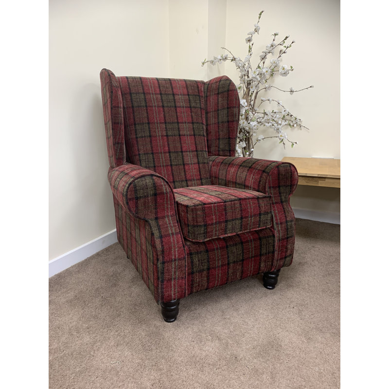 Northampt Upholstered Armchair, Red