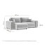 Corner Sofa with square arms-1691957370