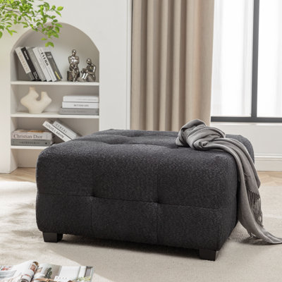Ashyiah 32'' Wide Upholstered Tufted Ottoman