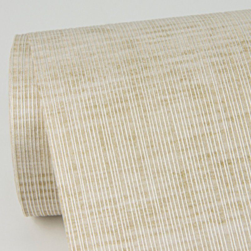 Loom Striped Wallpaper Roll, Gold