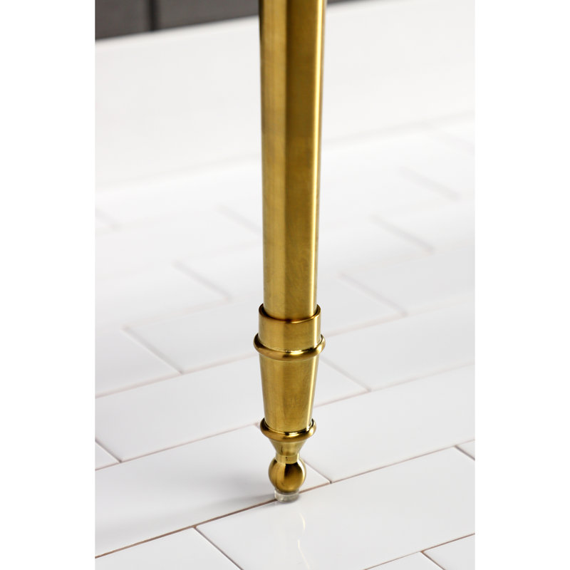 Kingston Brass Edwardian Brass Console Sink Legs, Brushed Brass