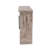 Alayna Brown Wood 1 Shelf and 2 Door Room Cabinet with Glass Front Panels