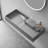 40 in. Wall-Mount or Countertop Bathroom Hidden Drain with Side Faucet Hole-67800316