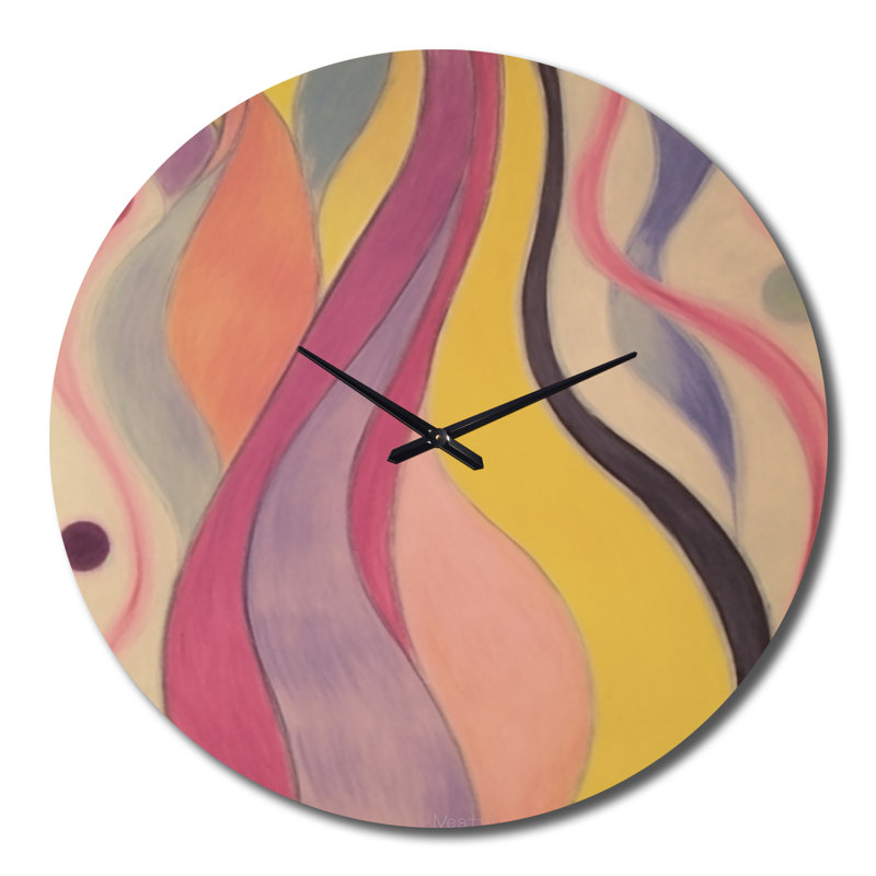 Horloge murale en métal Shadow Dance, Très grand