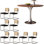 Medieval style vintage round table set
