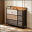 Armoire de rangement moderne avec tablette ouverte et tiroirs