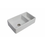 Lostock - 31.3″ L X 18.3″ W Fireclay 1.5 Bowl Apron / Farmhouse Kitchen Sink