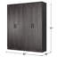 Double garde-robe avec 4 portes minces! -105840237