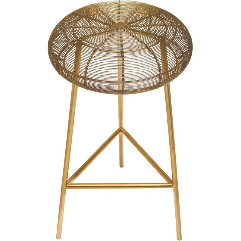 Tabouret de comptoir et de bar Tuscany Whitton, Or, Hauteur du comptoir (hauteur de siège de 26,5 po)