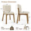 Chaise d'appoint rembourrée en bois massif Annika (ensemble de 2)-1114888217-1114888218