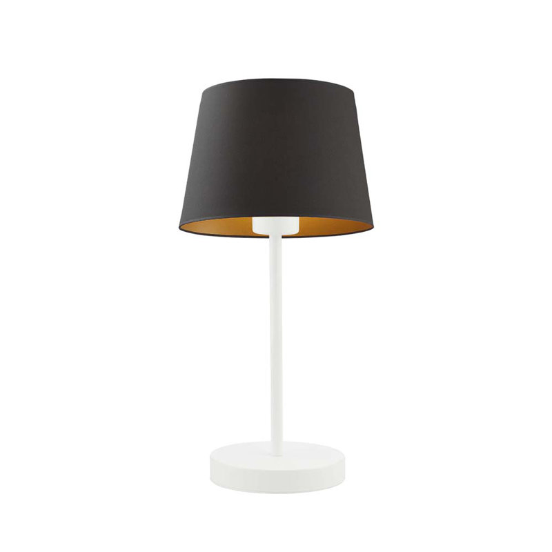 Geehan Metal Table Lamp, White, Black