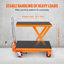 Hydraulic Lift Table Cart, 330lbs Capacity 28.5" Lifting Height, Manual Single Scissor Lift Table with 4 Wheels and Non-slip Pad, Hydraulic Scissor Cart for Material Handling and Transportation