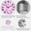 Horloge murale rétro à motif fuchsia-1491868107
