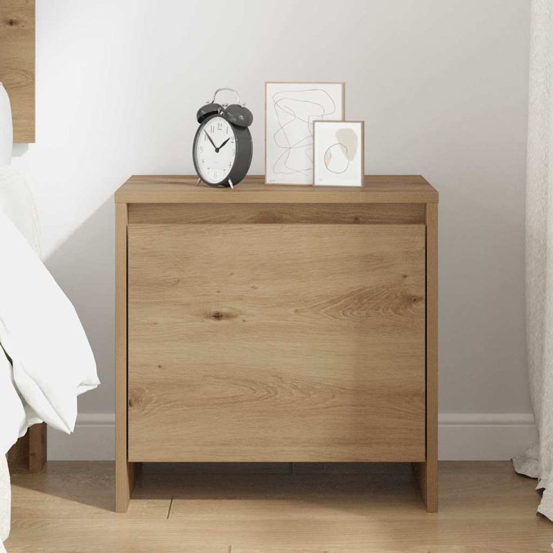 Bedside Cabinet 45 X 34 X 44.5 Cm Engineered Wood, Old Wood