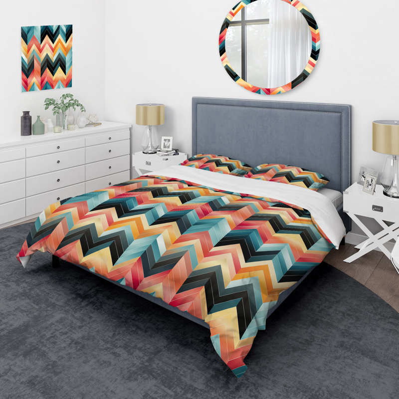 Ensemble de housse de couette en microfibre Tribal Essence, Housse de couette pour très grand lit et 2 très