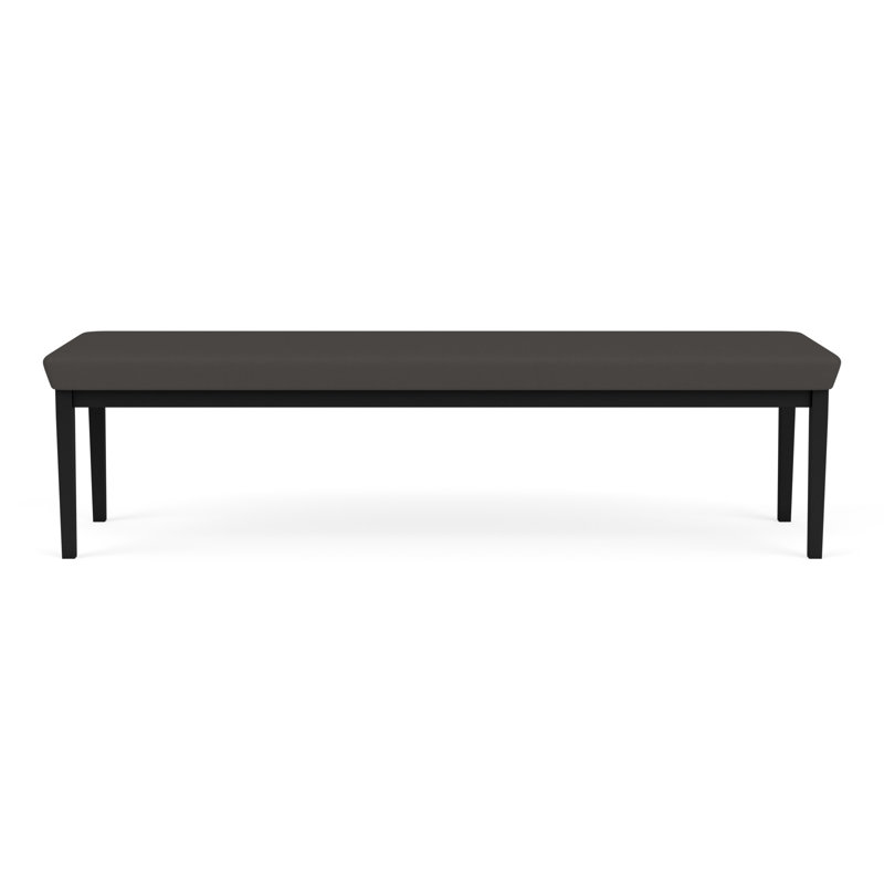 Structure en métal 3 places Lenox, Noir Patriot Plus - Vinyle lavable au chiffon, Noir